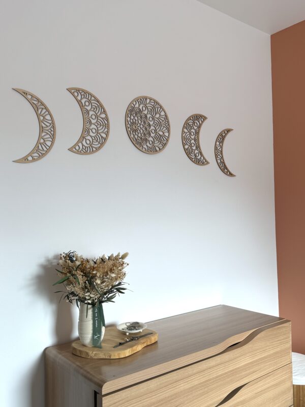Décoration murale Phases de la lune - Motif mandala – Image 5