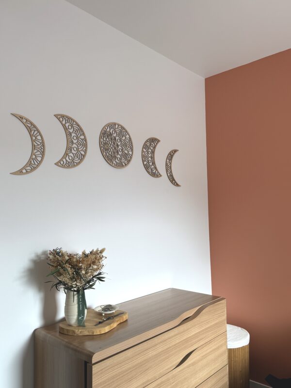 Décoration murale Phases de la lune - Motif mandala – Image 6
