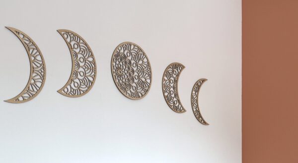 Décoration murale Phases de la lune - Motif mandala – Image 3