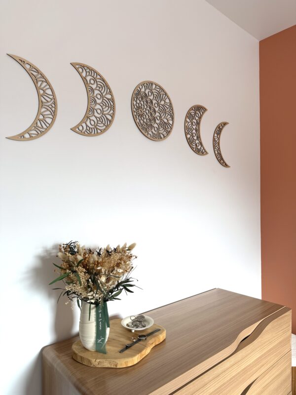 Décoration murale Phases de la lune - Motif mandala – Image 4