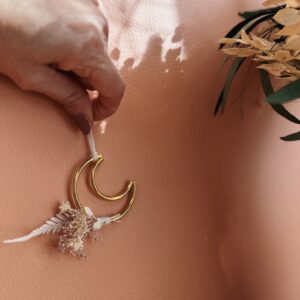 Mini Lune - Rose clair et blanc