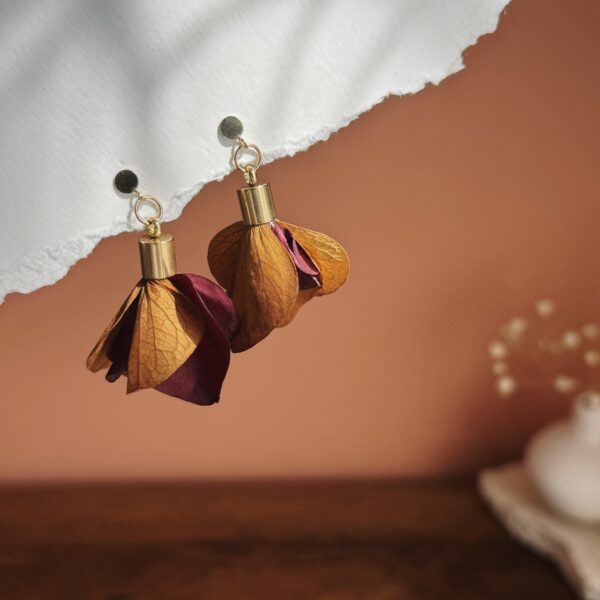 Boucles d’oreilles “Les Jupettes” – Pampilles florales – Image 10