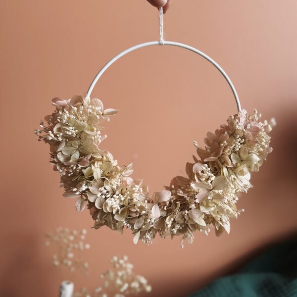 Tendre Rosée - Couronne florale 15 cm – Image 8