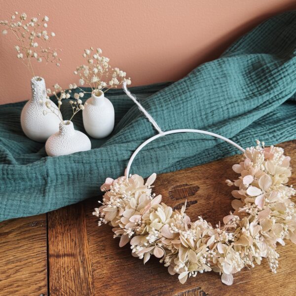Tendre Rosée - Couronne florale 15 cm – Image 4