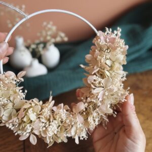 Tendre Rosée - Couronne florale 15 cm