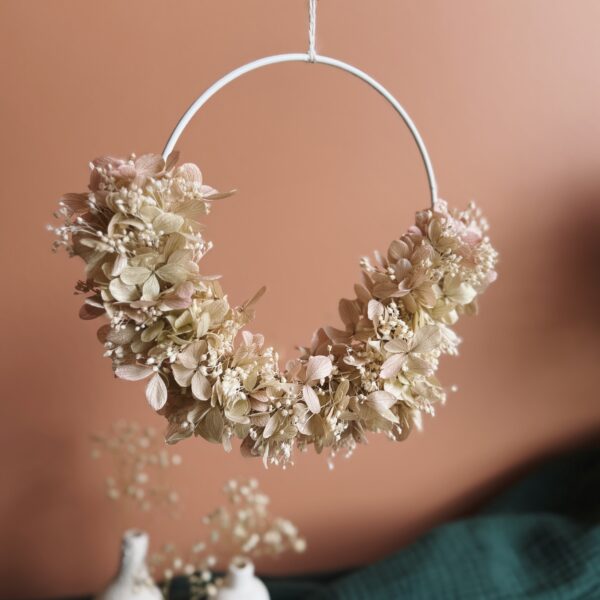 Tendre Rosée - Couronne florale 15 cm – Image 9