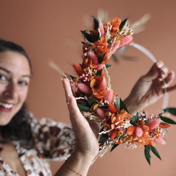 Eclat de vie - Couronne florale 20 cm – Image 8