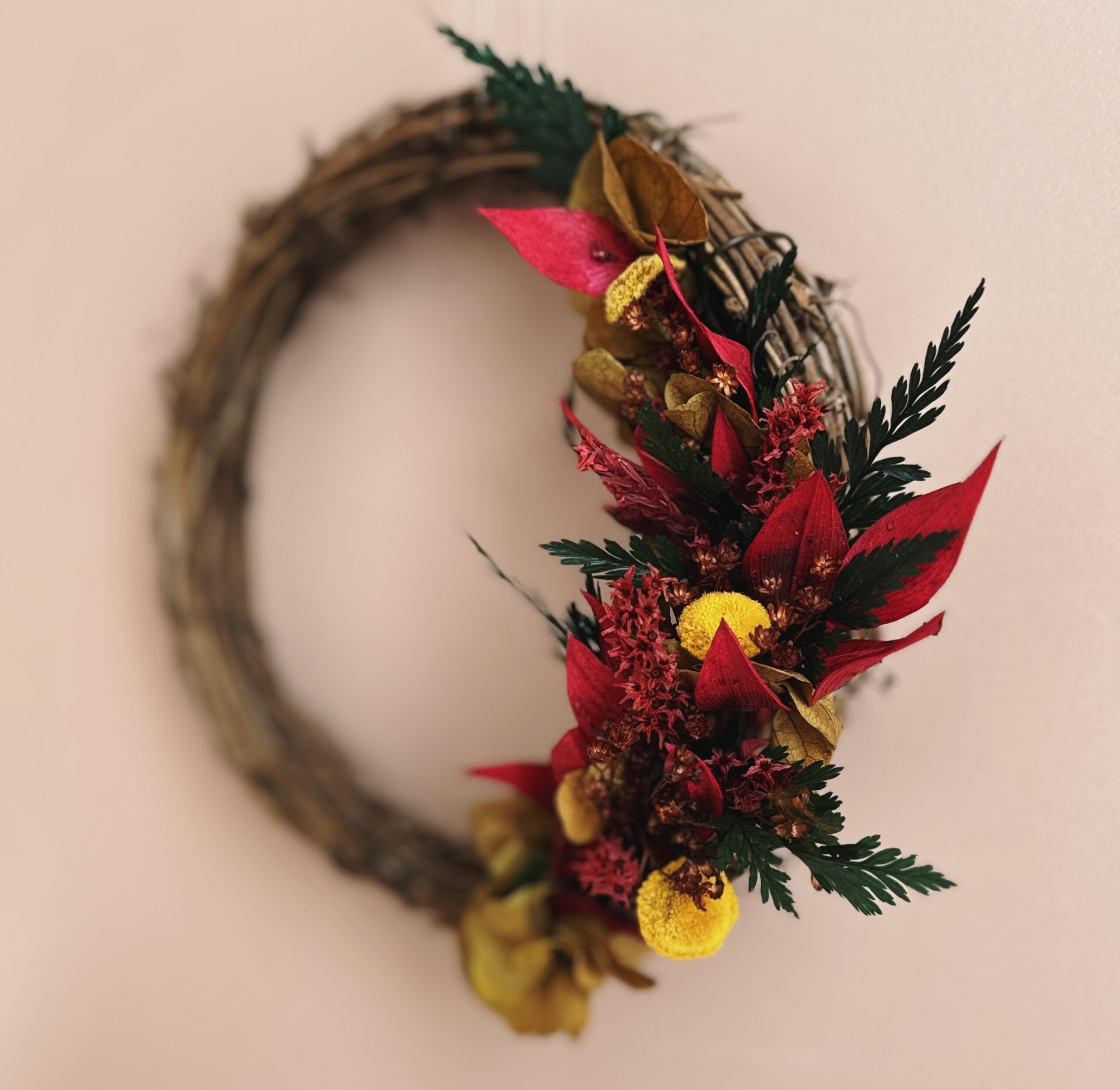 Éclat de Vigne — Couronne florale vive & lumineuse – Image 3