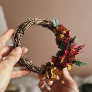 Éclat de Vigne — Couronne florale vive & lumineuse