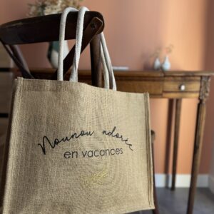 Sac jute Nounou adorée