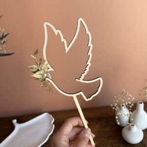 Cake topper Colombe